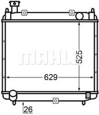 MAHLE Coolant Radiator CR126000S for TOYOTA HIACE etc