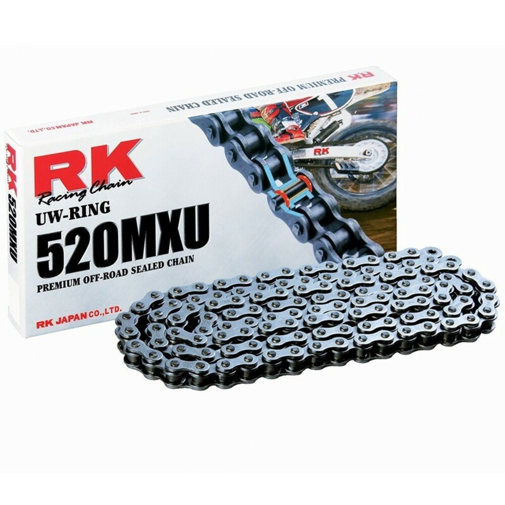 RK 520MXU Chain With 120 Links Black For Motorcycle Parts Accessories
