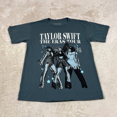 Taylor Swift The Eras Tour 2023 Official Merch T-shirt Adult Large Blue Crewneck
