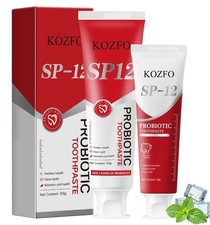 Kozfo SP-12 Probiotic Toothpaste Viral On TIKTOK Sealed NIB 2 Pc Set Toothpast