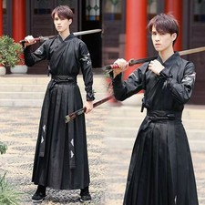 Ming Style Modern Hanfu Set for Men Ancient Chinese Swordsman Wuxia Cosplay