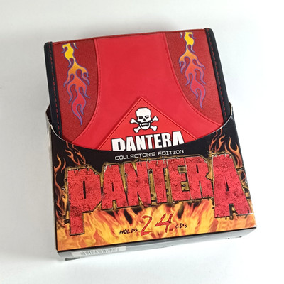 Vintage 2002 Pantera Collector's Edition CD Wallet NEW Skull Flames 24 Disc