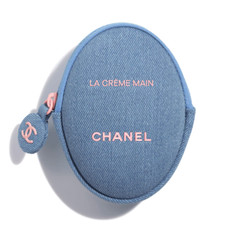 CHANEL La Creme Main Hand Cream 50ml Limited Edition Denim Pouch Shopping Bag