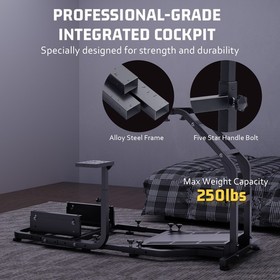 Hottoby Racing Simulator Cockpit Adjustable Fit Logitech G29 G920 Thrustmaster