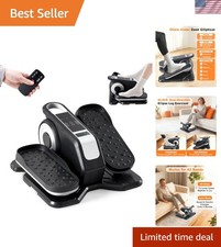 Esercitatore gambe ellisse visto in TV sotto scrivania macchina ellittica seduta allenamento