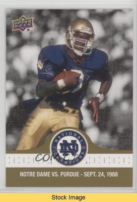 2017 Notre Dame 1988 Championship Gold Tony Rice Opens the Scoring #17 READ c6x