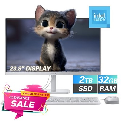  Lenovo A100 All-in-One Desktop 23.8'' FHD Intel N100 UPTO 32GB RAM 2TB Win11 OS