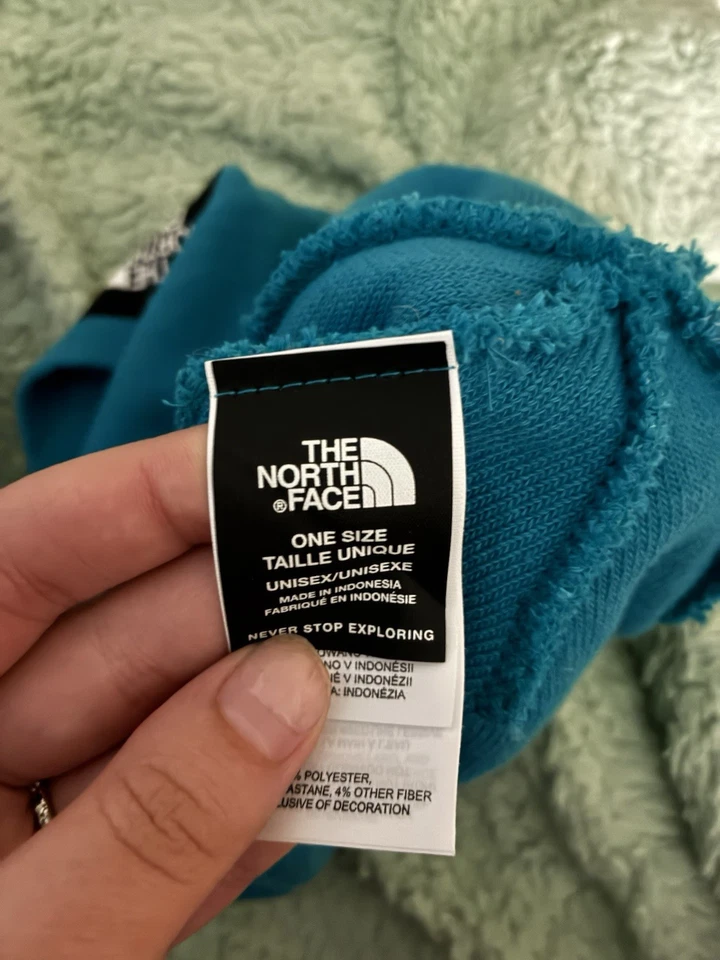 Lagoon Blue The North Face 标志盒铐无檐便帽均码男女通用 — 第 4/4 张图片