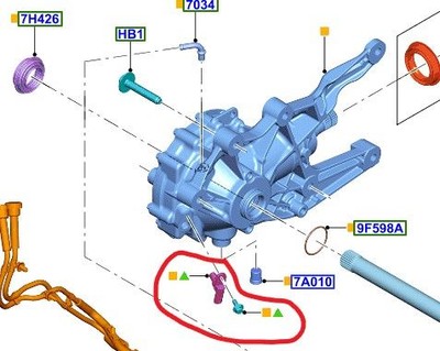 Genuine Front Differential Sensor L1MZ-4B409-B | eBay