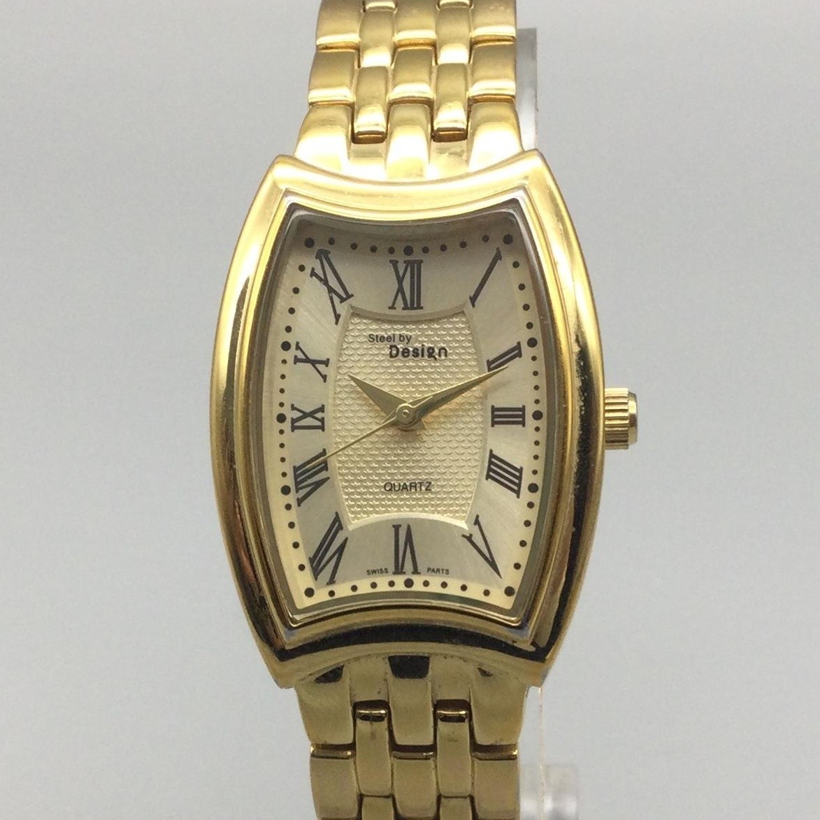Steel By Design Womens Watch 25mm Gold Tone Stainless Band  display picture 2