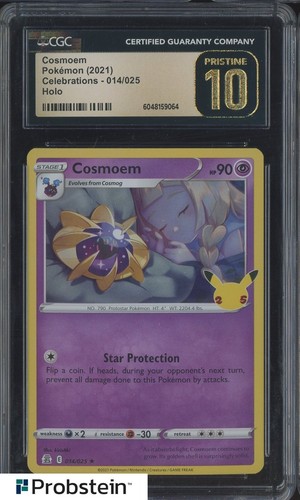 2021 Pokemon Celebrations #014 Cosmoem Holo CGC 10 PRISTINE