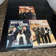 Boston Legal Season 1, 2, 3 DVD Sets TV Series Lot VG