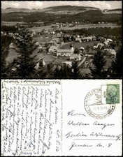 Postcard Hinterzarten town view with parish c...