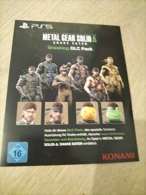 Metal Gear Solid Delta Snake Eater PS5 Sneaking Pack DLC Code