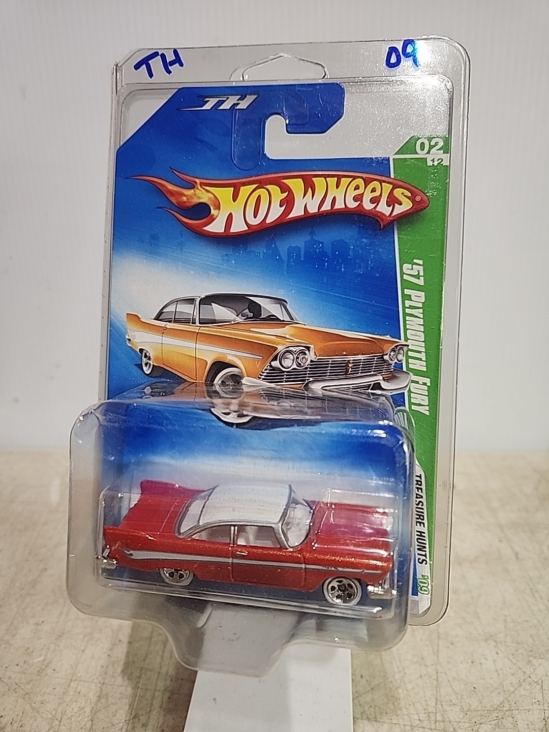 2009 Hot Wheels Treasure Hunts '57 Plymouth Fury Limited Edition #2 / 12 W/CASE