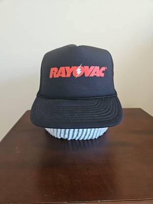 Vintage 90's Baseball Cap Hat Exclusive Rayovac Sales Trucker Snapback Mesh  