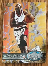 1997-98 CLYDE DREXLER METAL UNIVERSE REEBOK BASKETBALL CARD #93 HOUSTON ROCKETS