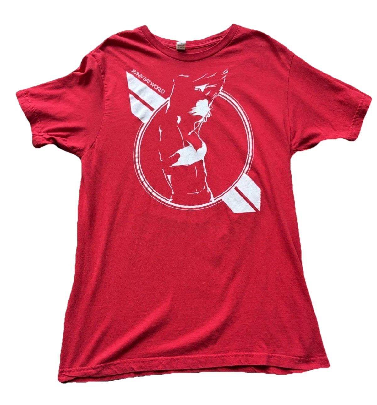 Jimmy Eat World Rare Band T-Shirt 2010 Women’s Size Medium Y2K Red White