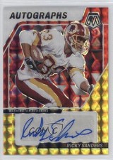 2024 Panini Mosaic Choice Fusion Red & Yellow Prizm Ricky Sanders Auto ms9