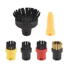 2X(6 Pieces Round Brush Nozzle Kit for  SC1 SC2 SC3 SC4 Steam Cleaner Parts7256