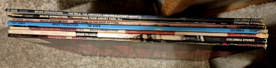7 LP lot BRUCE SPRINGSTEEN Born In The USA River Nebraska Ashbury Darkness Vinyl - Image 3 of 4
