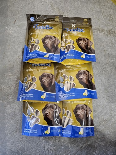 6 bags - 5.5-Ounce Yogurt and Banana Dental Chew Treats for Dogs, Large - Picture 1 of 5