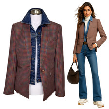  698 VERONICA BEARD Upcollar Dickey Jacket Blazer Sz 2