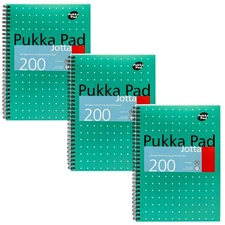 Pukka Pad, B5 Metallic Jotta Book 3-Pack for Home, School, and Office – 10 x ...