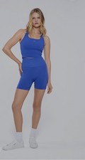 PANGAIA SHORTS WOMENS 99% BIO-BASED COMPRESSIVE GAIA BLUE XS BNWT
