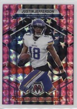 2023 Panini Mosaic National Pride Pink Camo Prizm Justin Jefferson #265 00em