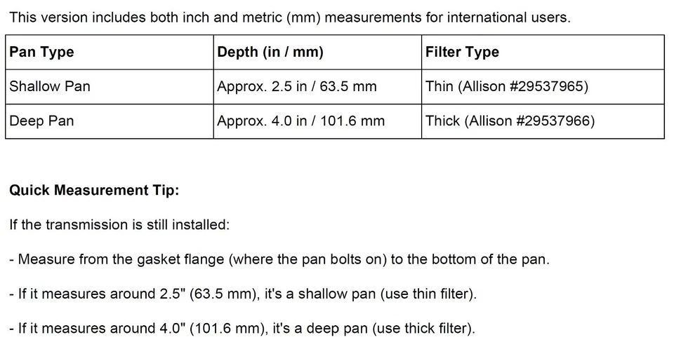 Kit de reconstrução Allison AT540/AT545 Master com embreagens de fricção e filtro plano - Imagem 3 de 3