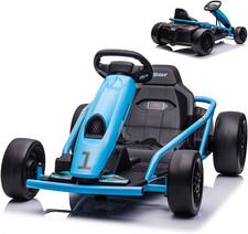 24V Electric Go Kart for Teens with Dual 300W Motors, Ages 8-11