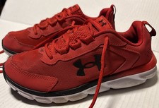 Under Armour Boys Assert 9 3024633-600 Red Running Shoes Sneakers Size 5Y