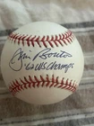 Jim Bounton Signed Baseball  Author Of Ball Four