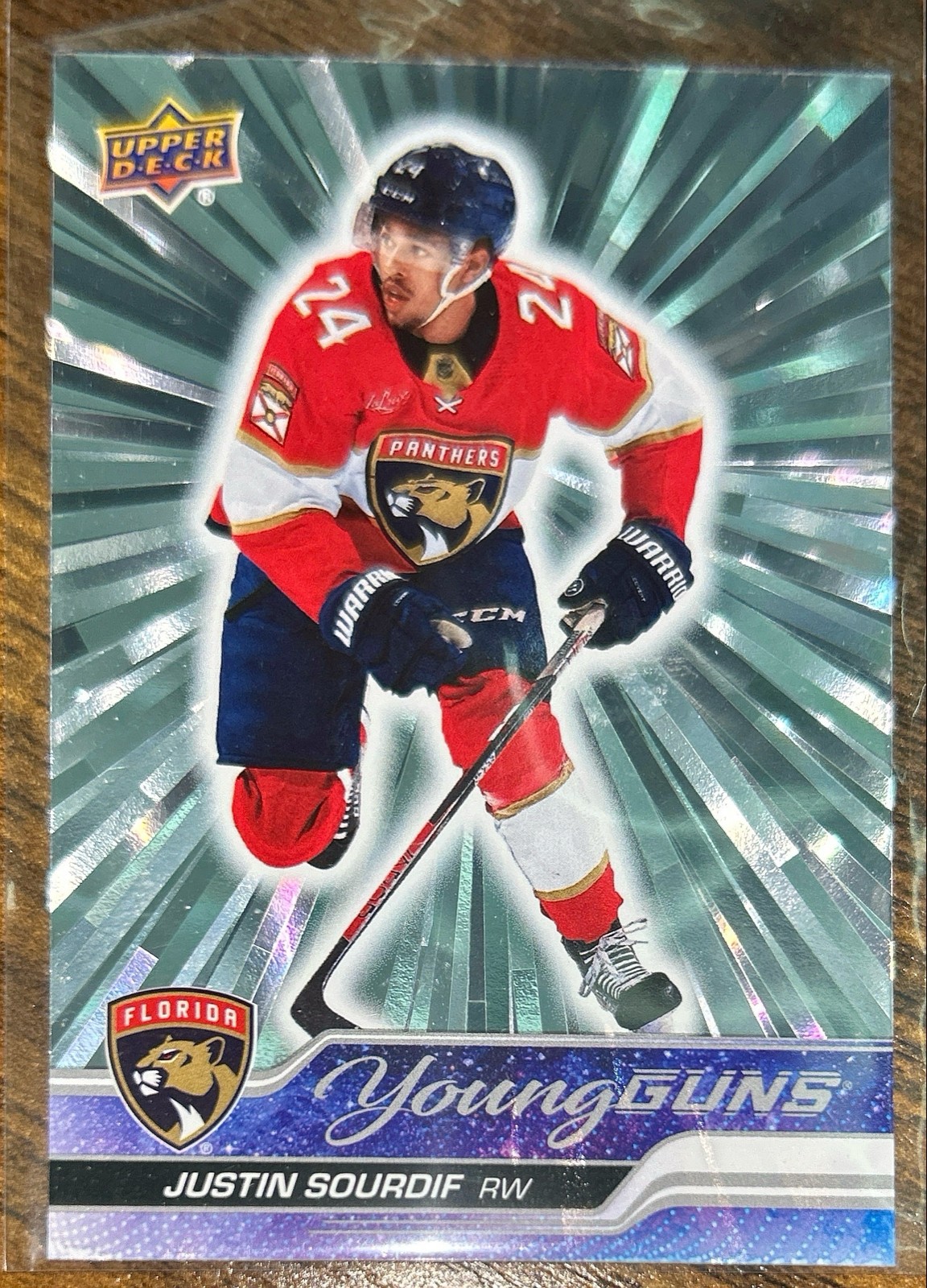 2023-24 Upper Deck Series 2 - Young Guns Justin Sourdif #471 Outburst (RC)