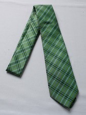 The Matching Tie Guy Boy's Plaid Neck Tie JL3 Green/Light Blue Size 12-14