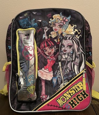 School Time Mochila Monster High Infantile Back Pack Backpack W/Pencil Pouch