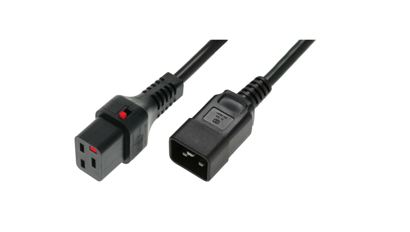 Server Power Cable 3x1.5 C20 Straight/ C19 Straight M/W