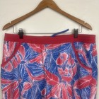 Columbia PFG Shorts Mens L Blue Red Omni Shade Fishing Swim Trunks Graphic — photo 6