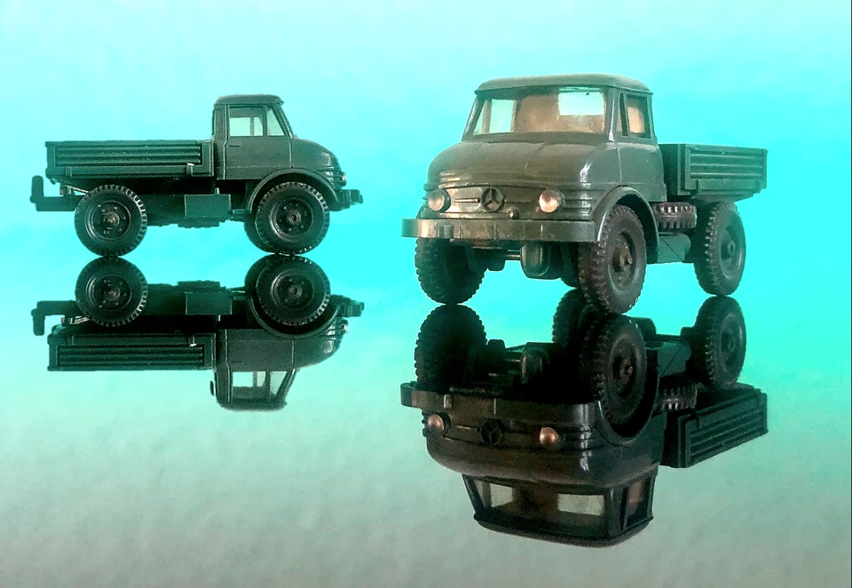 MERCEDES UNIMOG 406 / 1. Version / WIKING / teuerste Version / diamantgrün 1967 - Bild 4 von 4