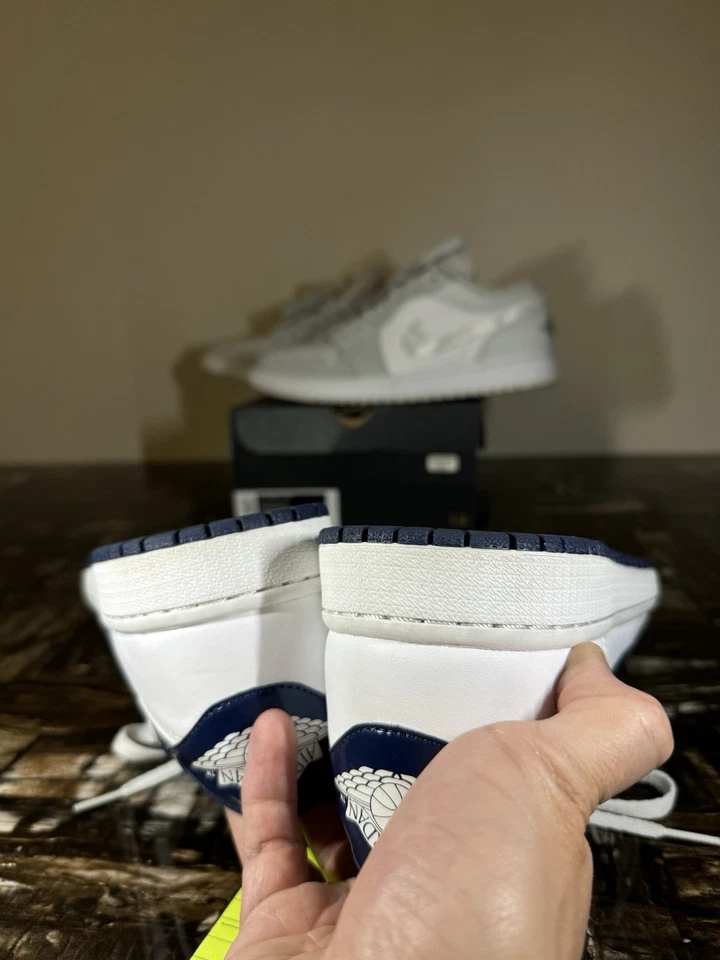 Air Jordan 1 Retro OG 2016 Low Metallic Blue White/ Midnight Navy Foto 4 de 4