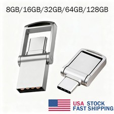 Mini Flash Drive USB C USB A Dual USB Drive with Swivel Cover Thumb Drive
