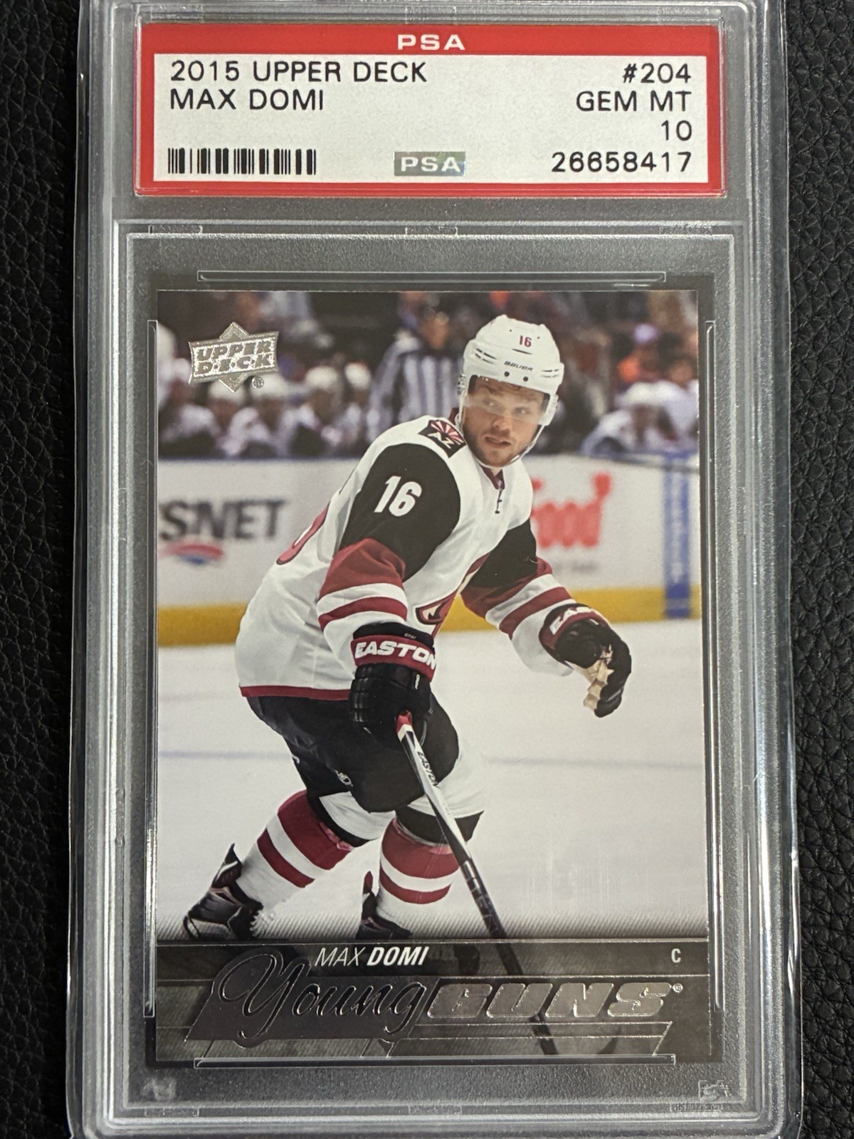 2015-16 UD Series 1 Young Guns #204 Max Domi (Coyotes) (PSA 10)