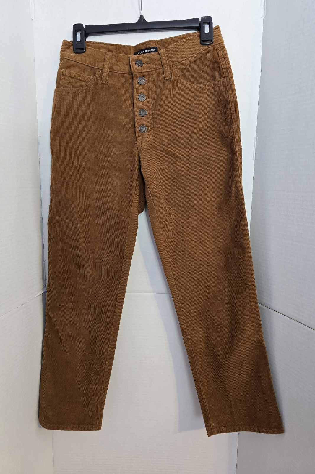 Lucky Brand Corduroy Pants Womens 2/26, Brown, Skinny Cords