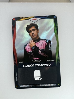 2025 UNO Elite F1 17 Franco Colapinto Portrait Wild Foil