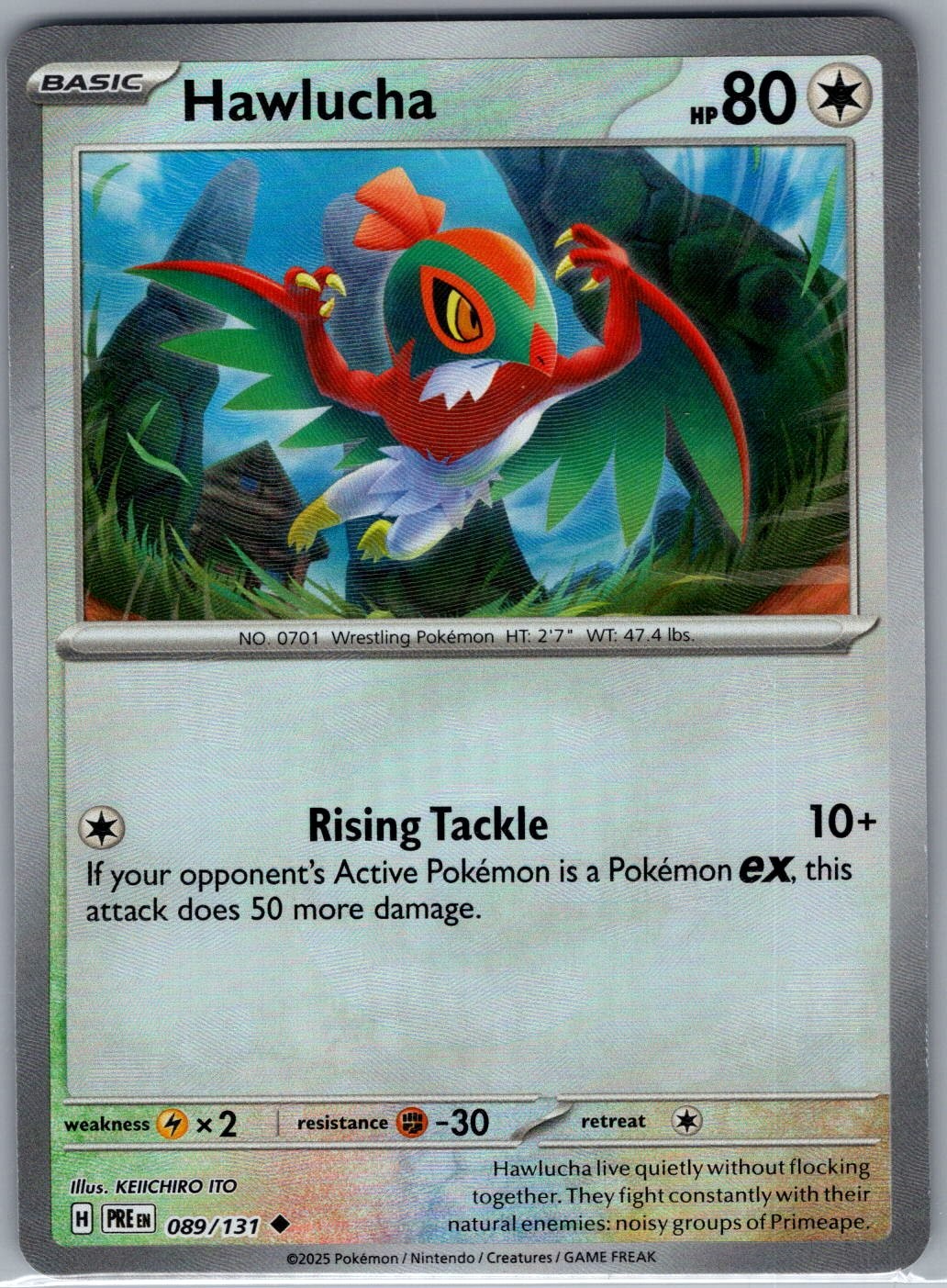 Hawlucha (Master Ball) 089/131 SV: Prismatic Evolutions - Pokemon Card - NM