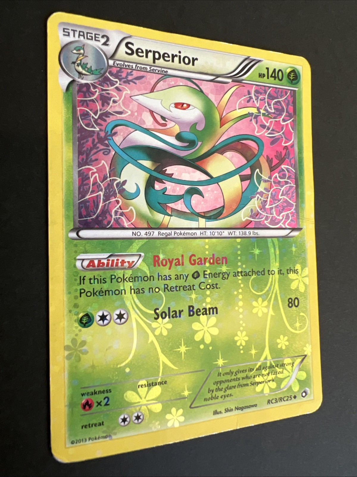 Serperior RC3/RC25 NM Radiant Collection Legendary Treasures 2013 Pokemon TCG