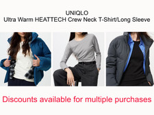 UNIQLO Ultra Warm HEATTECH Crew Neck T-Shirt/Long Sleeve 3 Colors 478965 JP Size