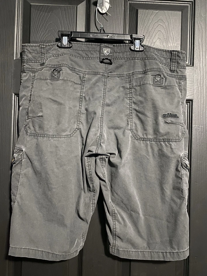Shorts de carga Kuhl emboscada masculino corante pátina tamanho 38 caminhada ao ar livre casual 12"" - Imagem 2 de 4