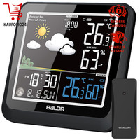 Funk Wetterstation Mit AußEnsensor Farbdisplay Wettervorhersage Temperatur